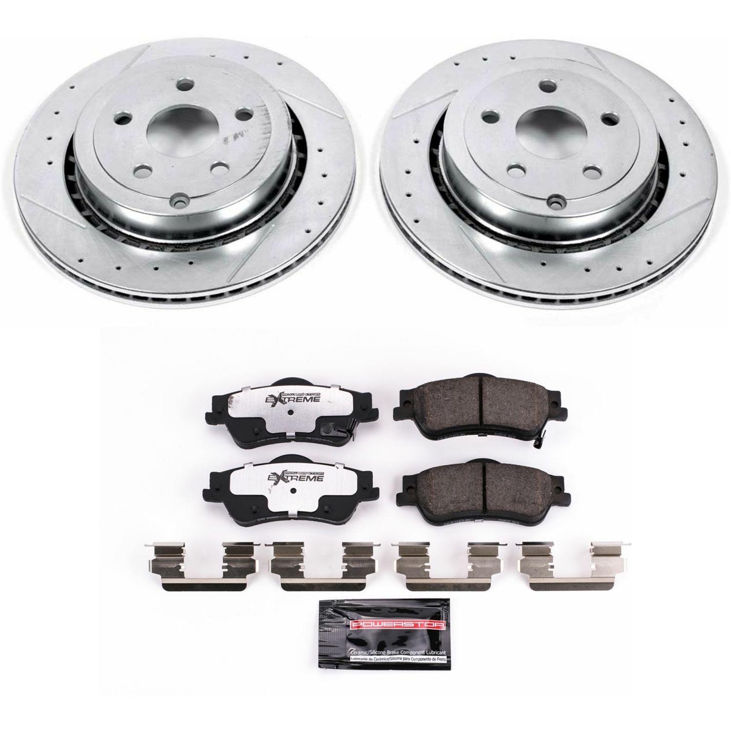 PowerStop K5528-26 PowerStop Z26 Street Warrior Brake Upgrade Kits - Zander Auto Parts