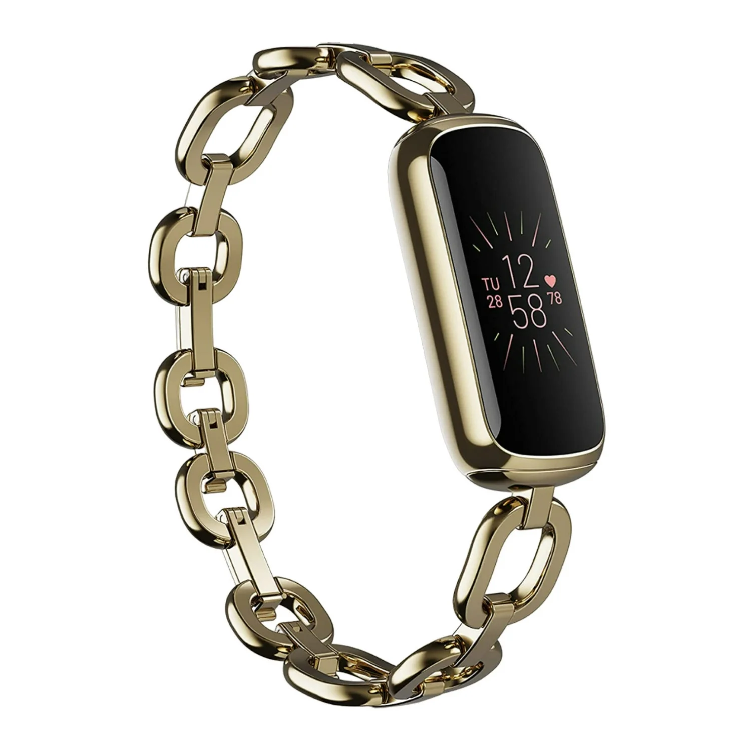 Fitbit Luxe - Gorjana Special Edition - soft gold stainless steel - activity tracker with Parker link bracelet - stainless steel - gold - Bluetooth - Zander Auto Parts