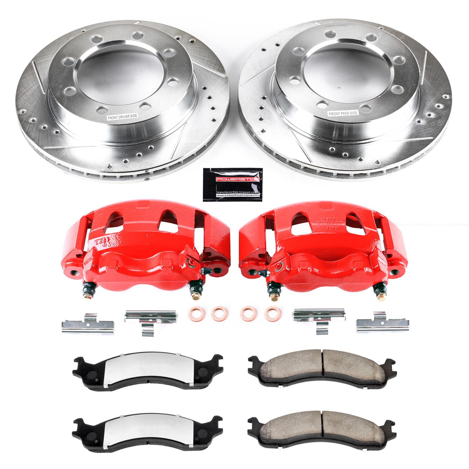 PowerStop KC5089-36 PowerStop Z36 Truck and Tow Brake Upgrade Kits with Calipers - Zander Auto Parts