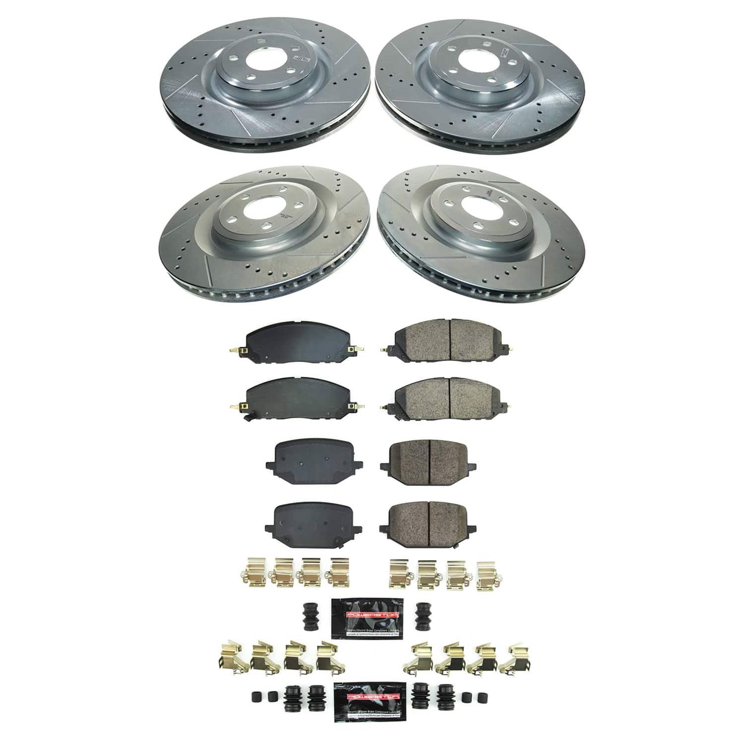 PowerStop K8694 PowerStop Z23 Evolution Sport Brake Upgrade Kits - Zander Auto Parts