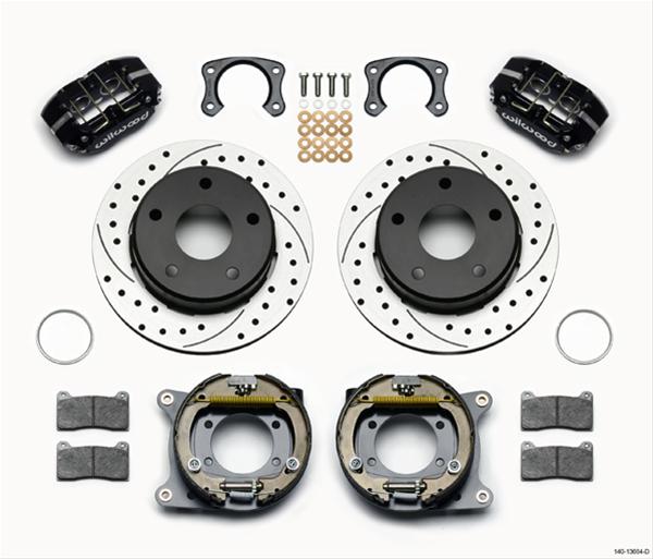 Wilwood Disc Brakes 140-13664-D Wilwood DynaPro Lug-Mount Rear Parking Brake Kits - Zander Auto Parts