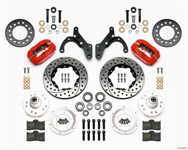 Wilwood Disc Brakes 140-12040-DR Wilwood Forged Dynalite Pro Series Front Disc Brake Kits - Zander Auto Parts