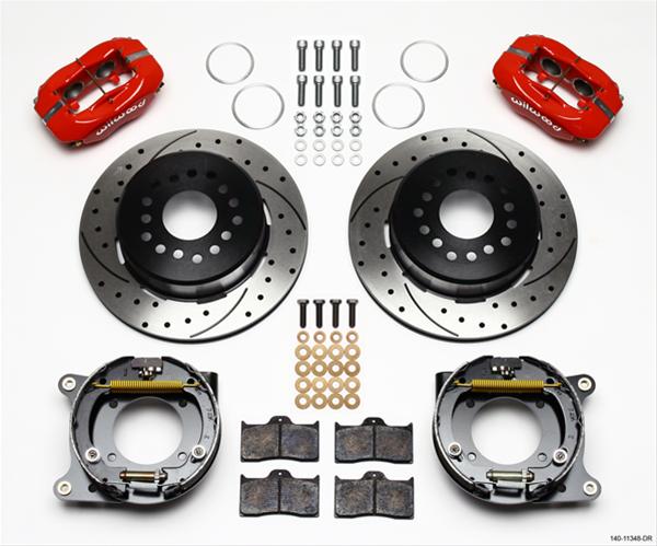 Wilwood Disc Brakes 140-11348-DR Wilwood Forged Dynalite Pro Series Rear Disc Parking Brake Kits - Zander Auto Parts