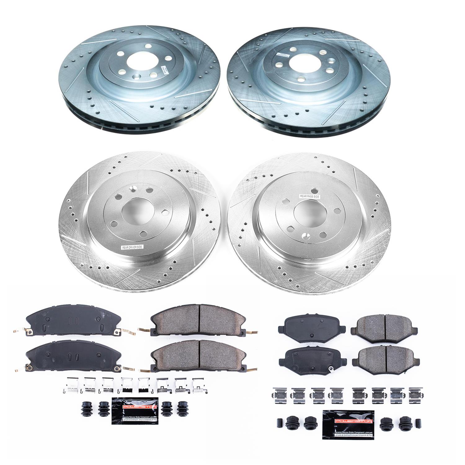 PowerStop K6375 PowerStop Z23 Evolution Sport Brake Upgrade Kits - Zander Auto Parts