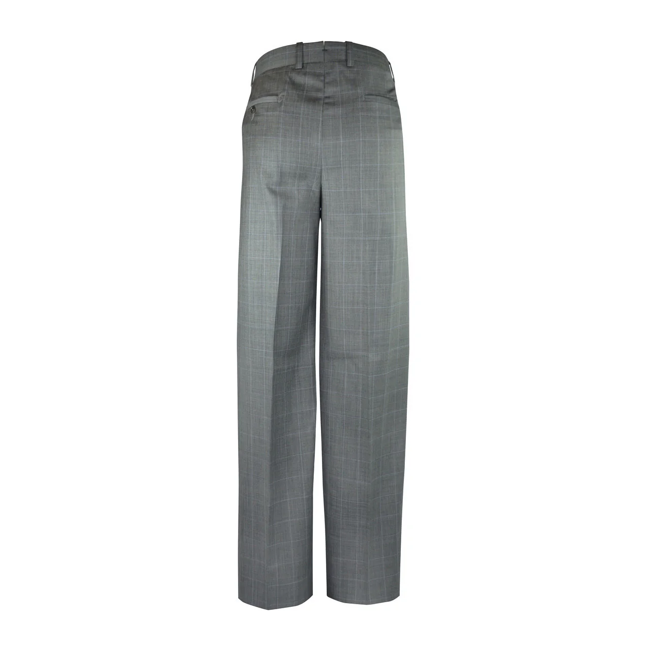 Newport Pleated Front Trouser - Grey Windowpane