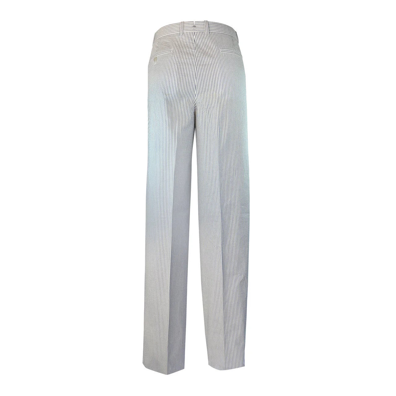 Laguna Cotton Seersucker Trouser - Navy